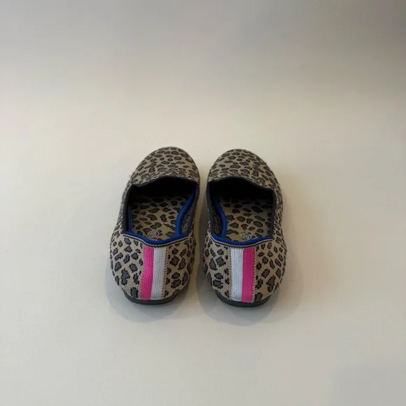 Rothy’s Leopard Print Kids Slip-On Shoes - Picture 3 of 4